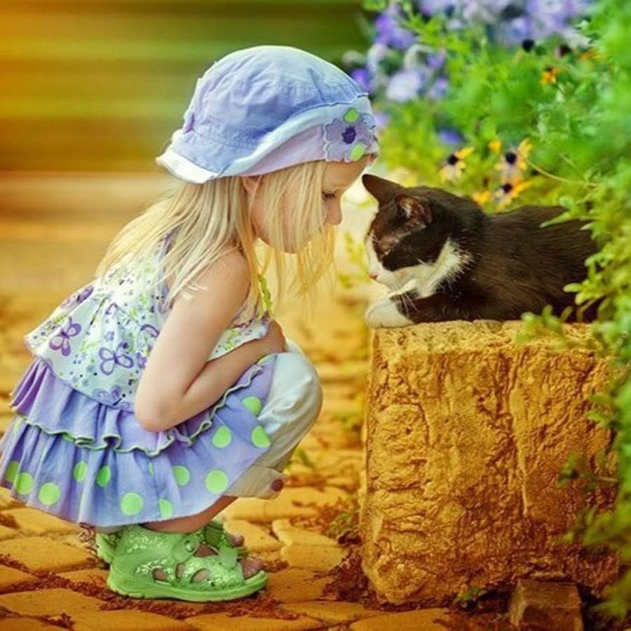 Весна дети животные