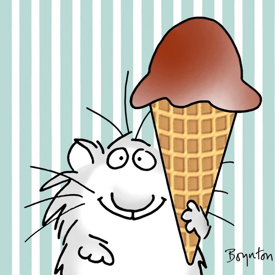 Мультяшка есть мороженое