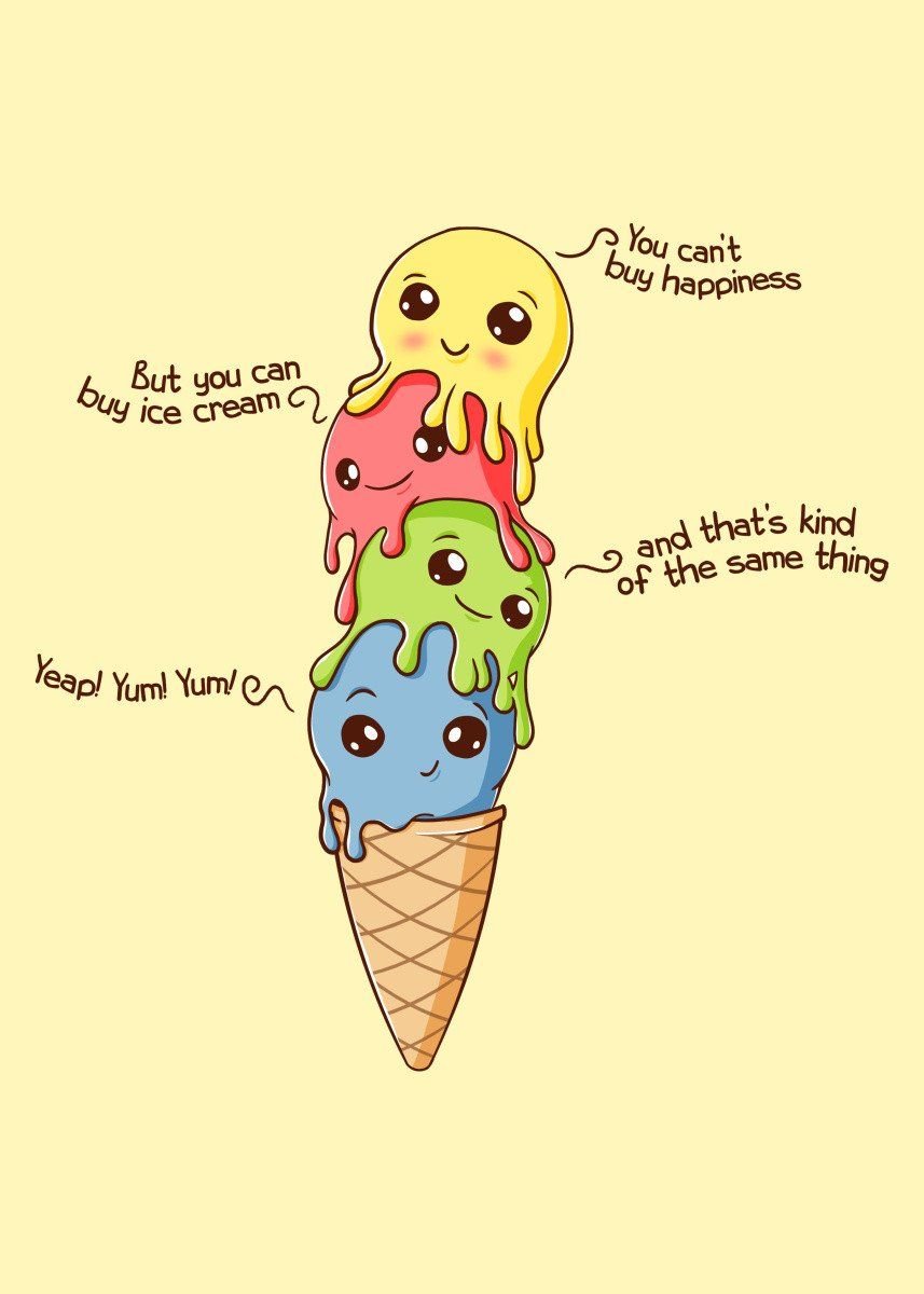 Прикольные фразы про мороженое