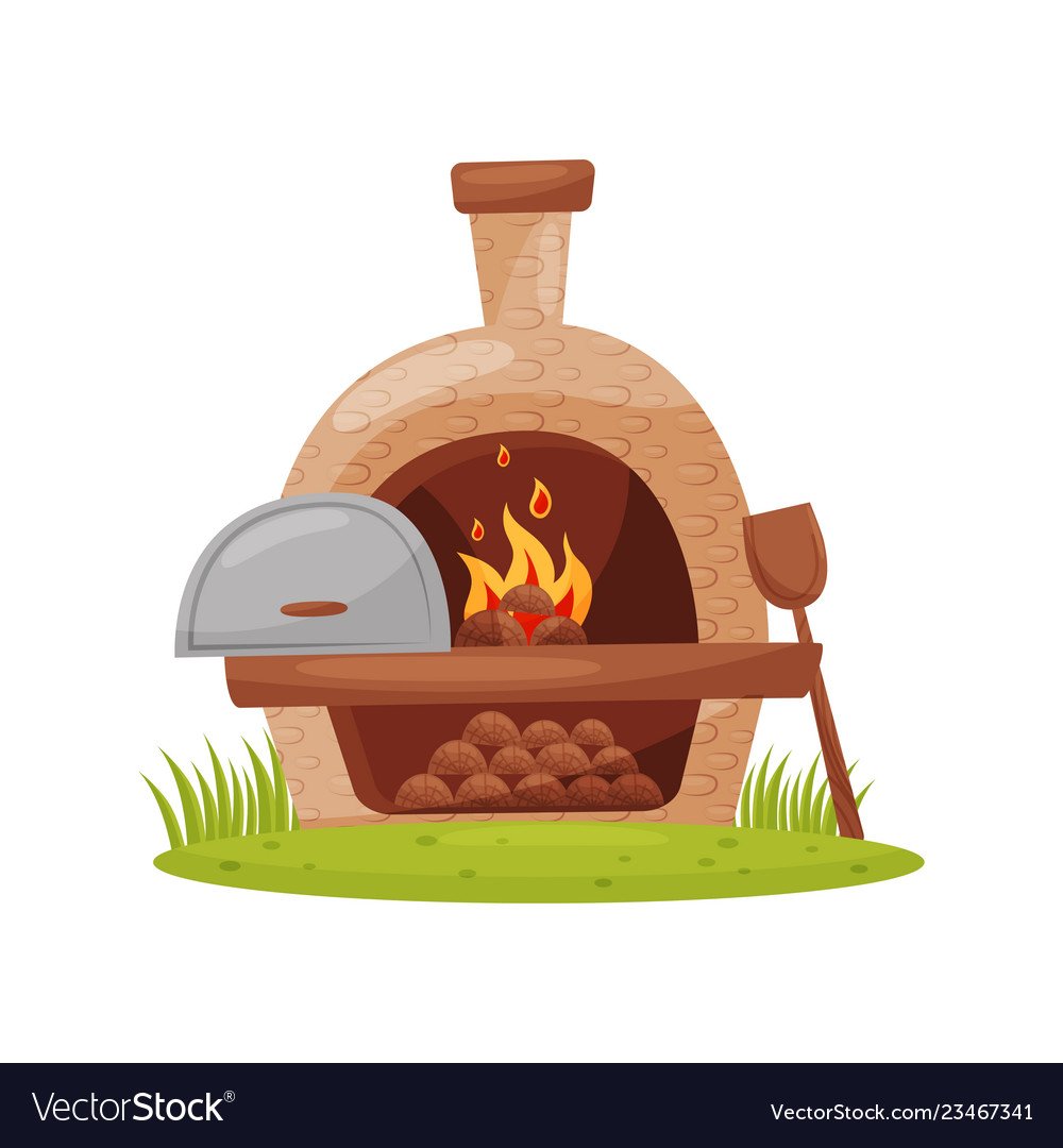 Изразцовая русская печь в избе