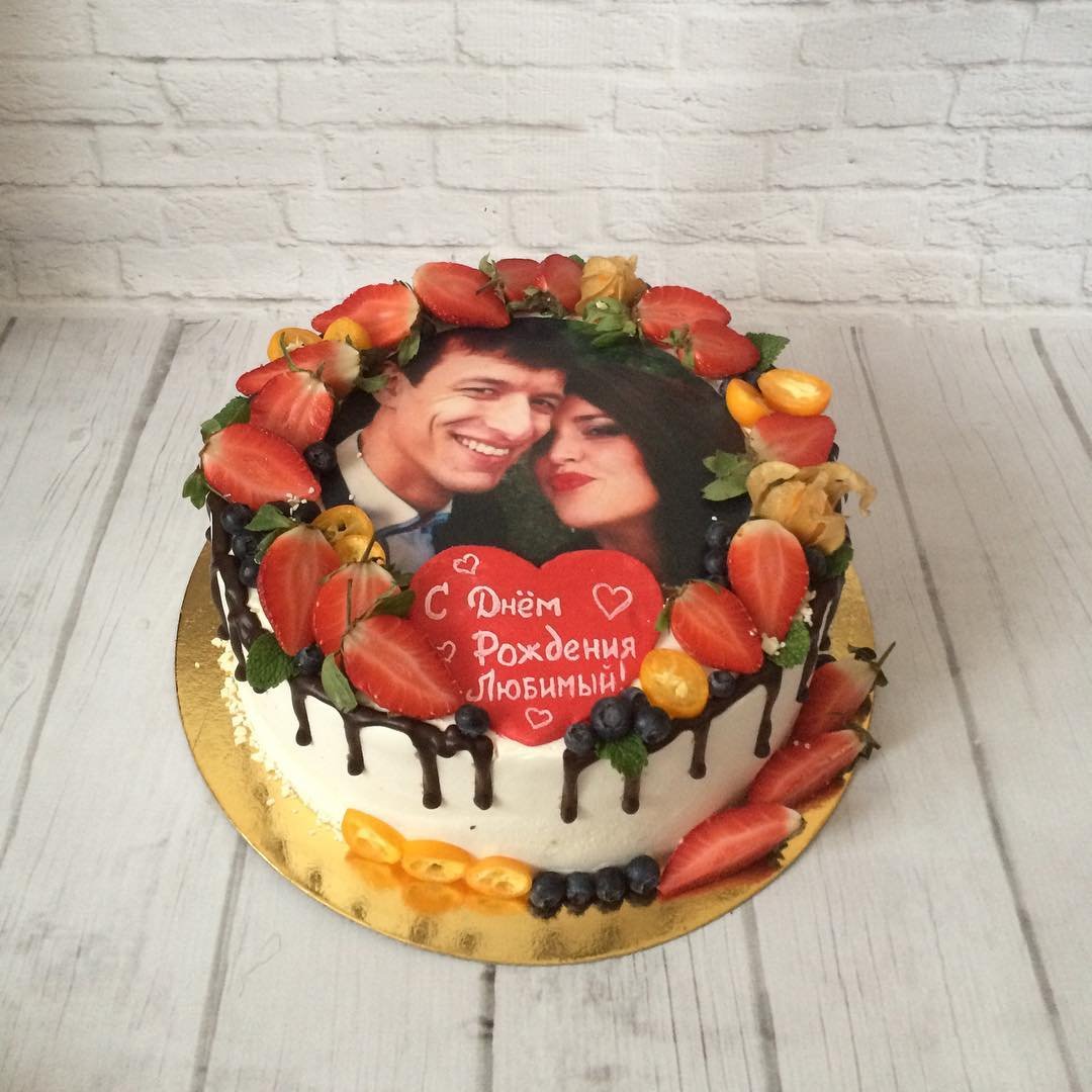 Торт с фотопечатью для мужчины