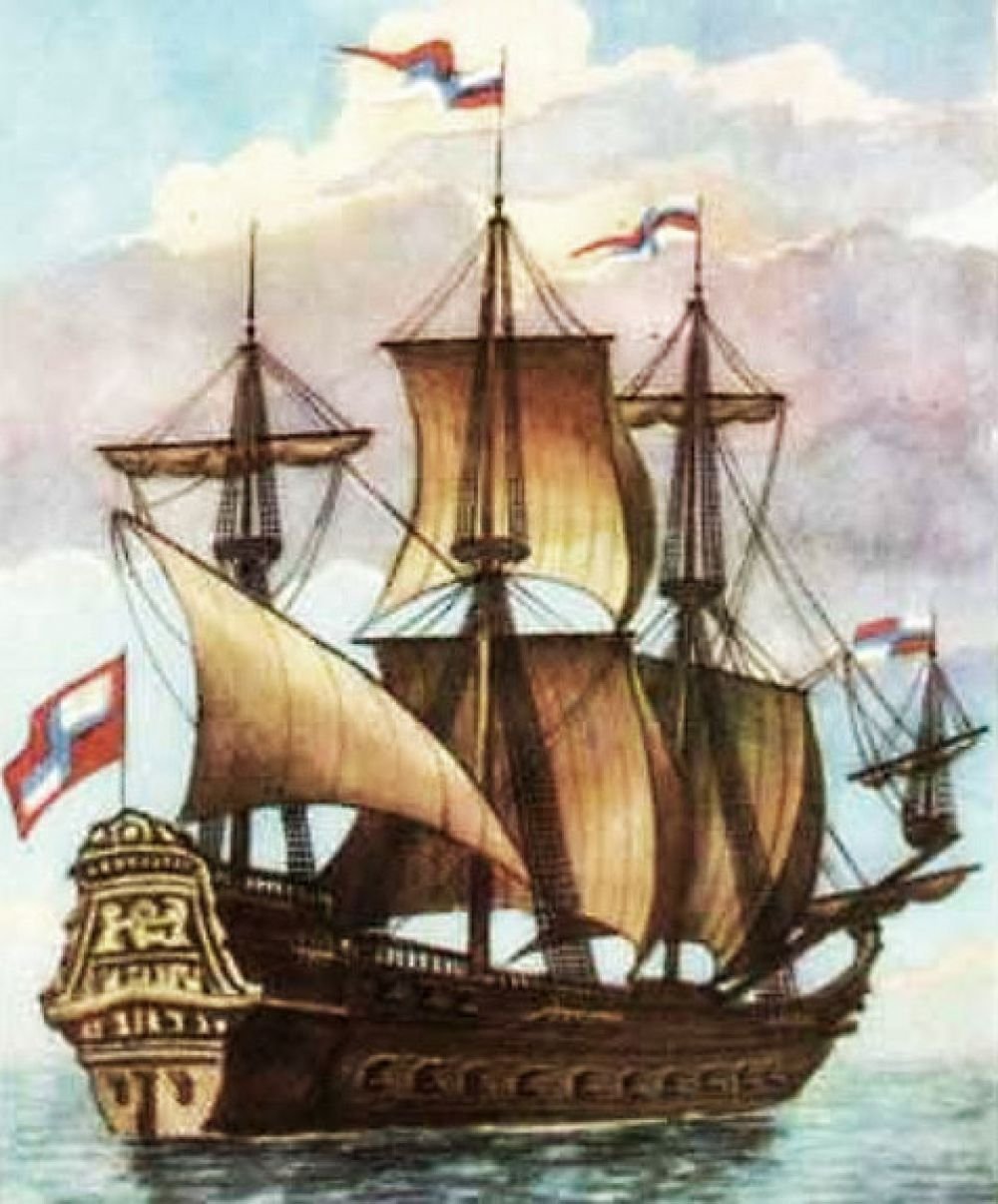 Флагманский корабль Шведов "Густав III"