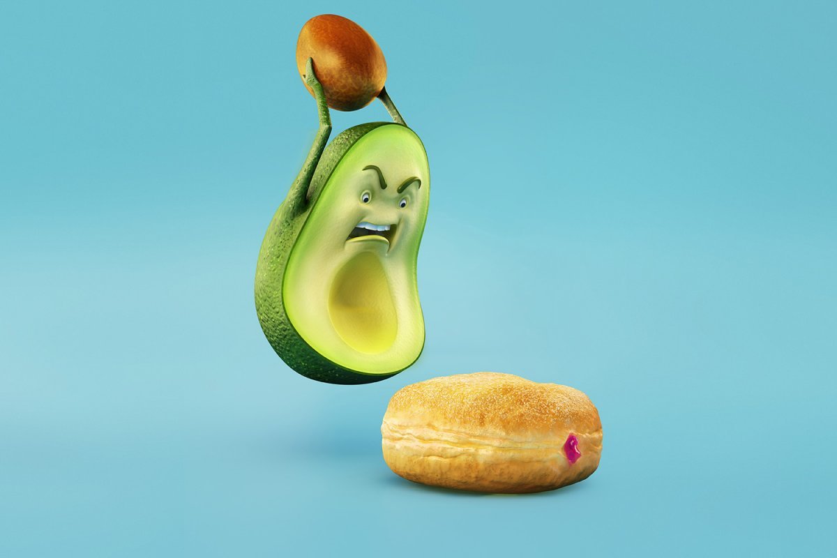 Аня Покров с авокадо