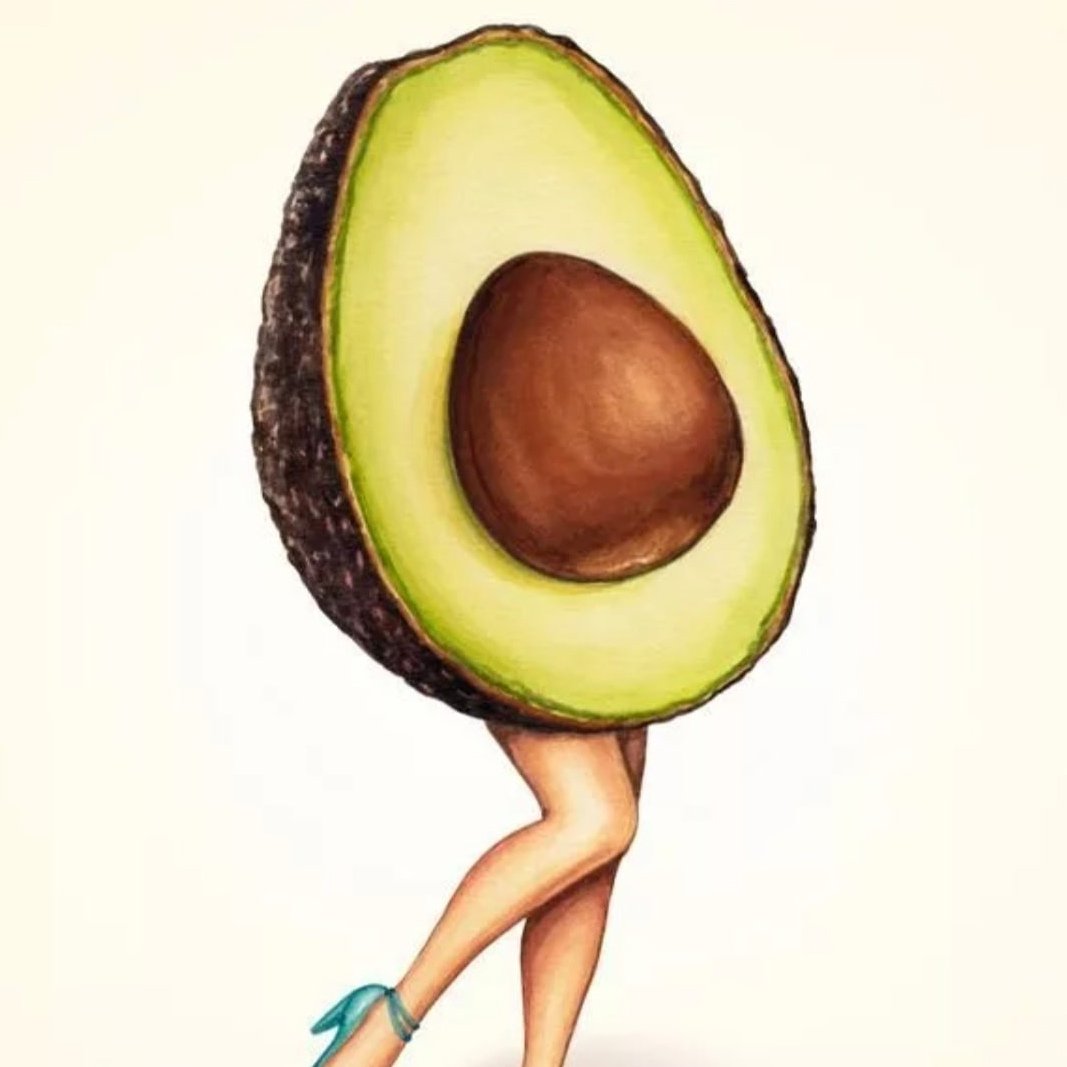 Открытка «авокадо»