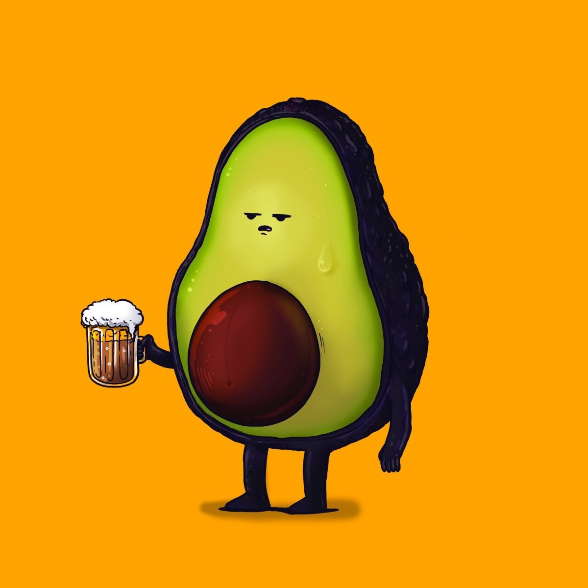 Авокадо рисунок милый