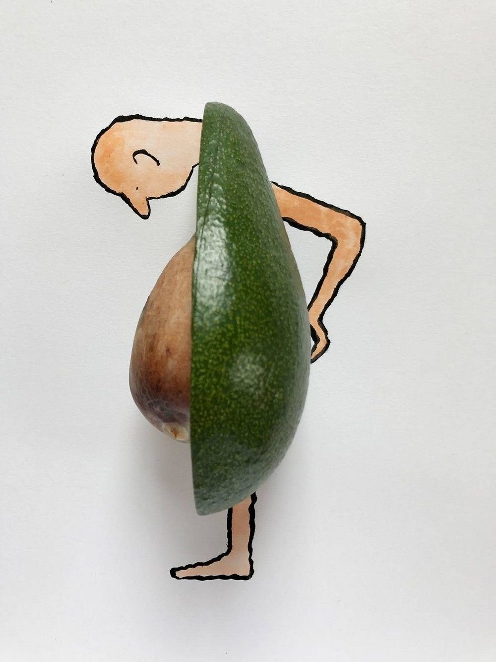 Авокадо рисунок прикольный