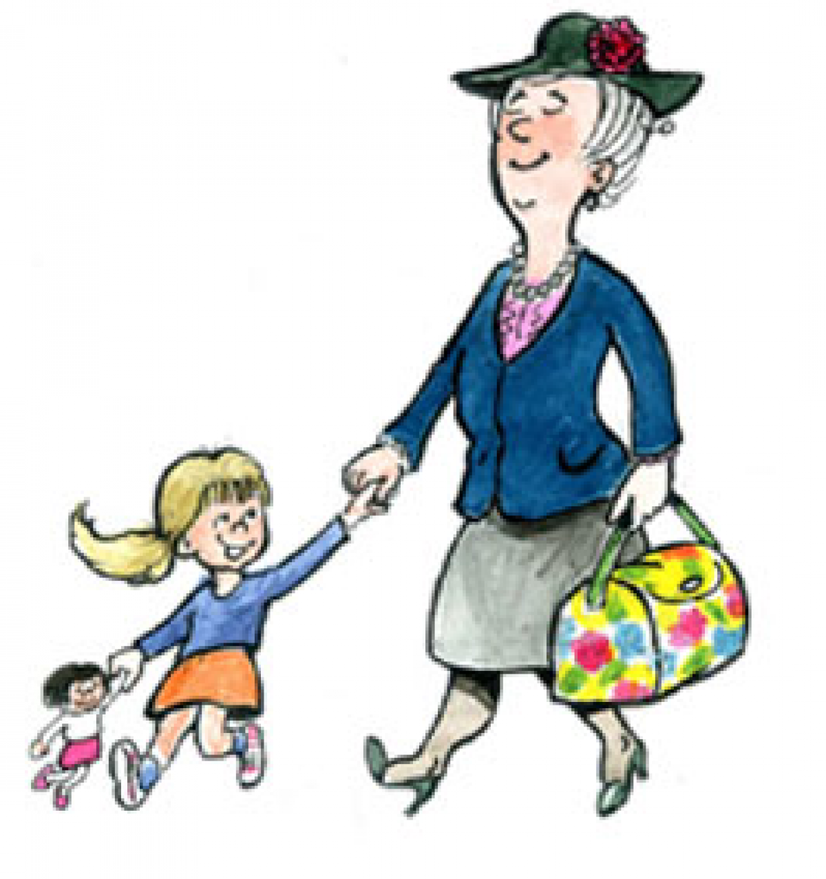 Няня рисунок для детей