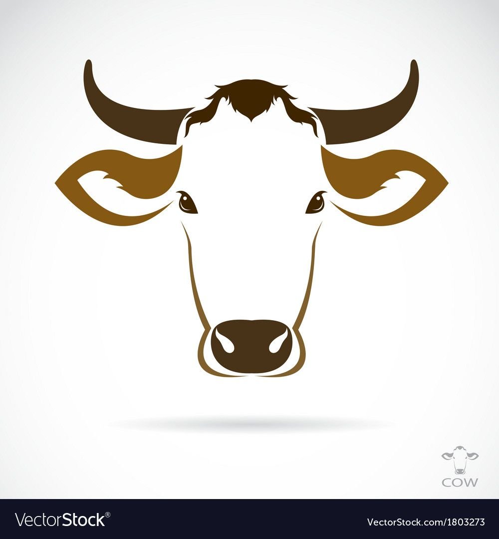 Морда коровы мультяшная