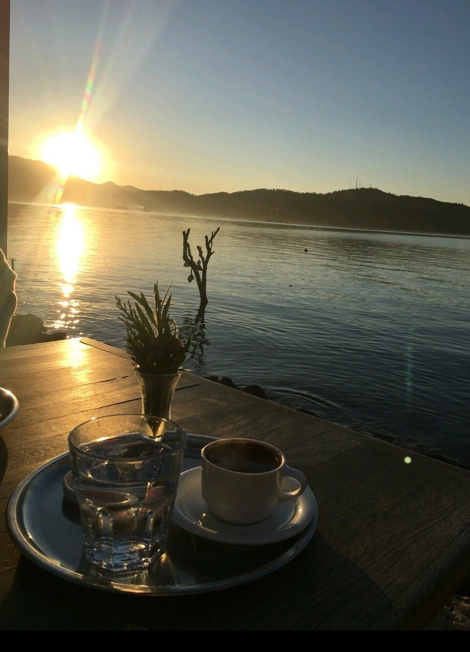 Утро солнце чашка кофе