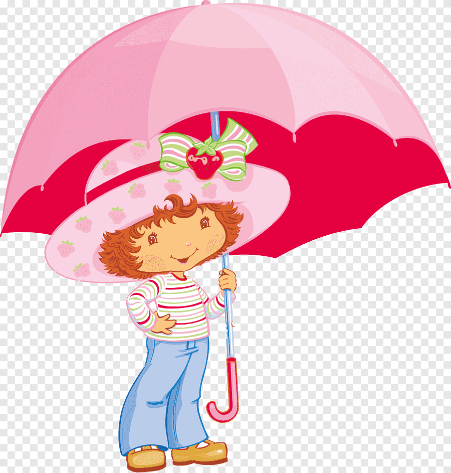 Девушка с зонтом под дождем