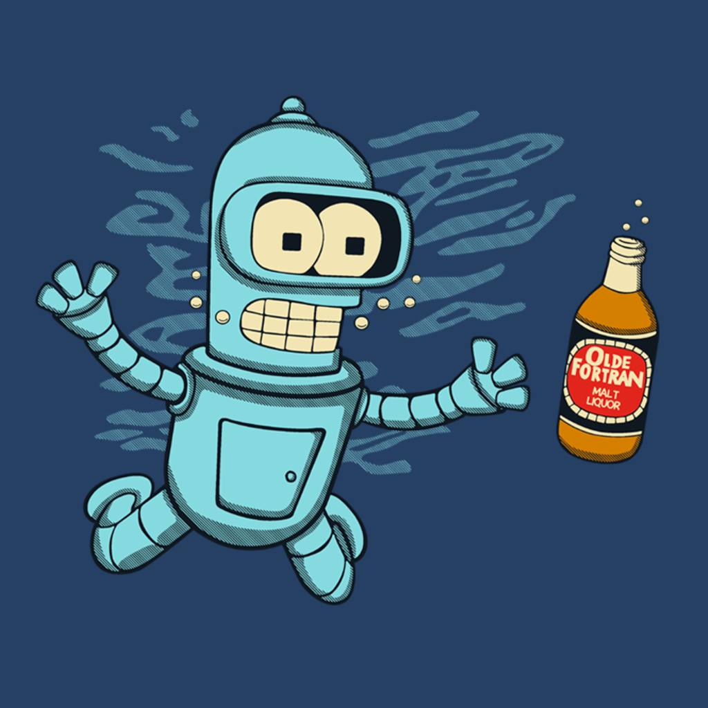 Бендер Футурама с пивом