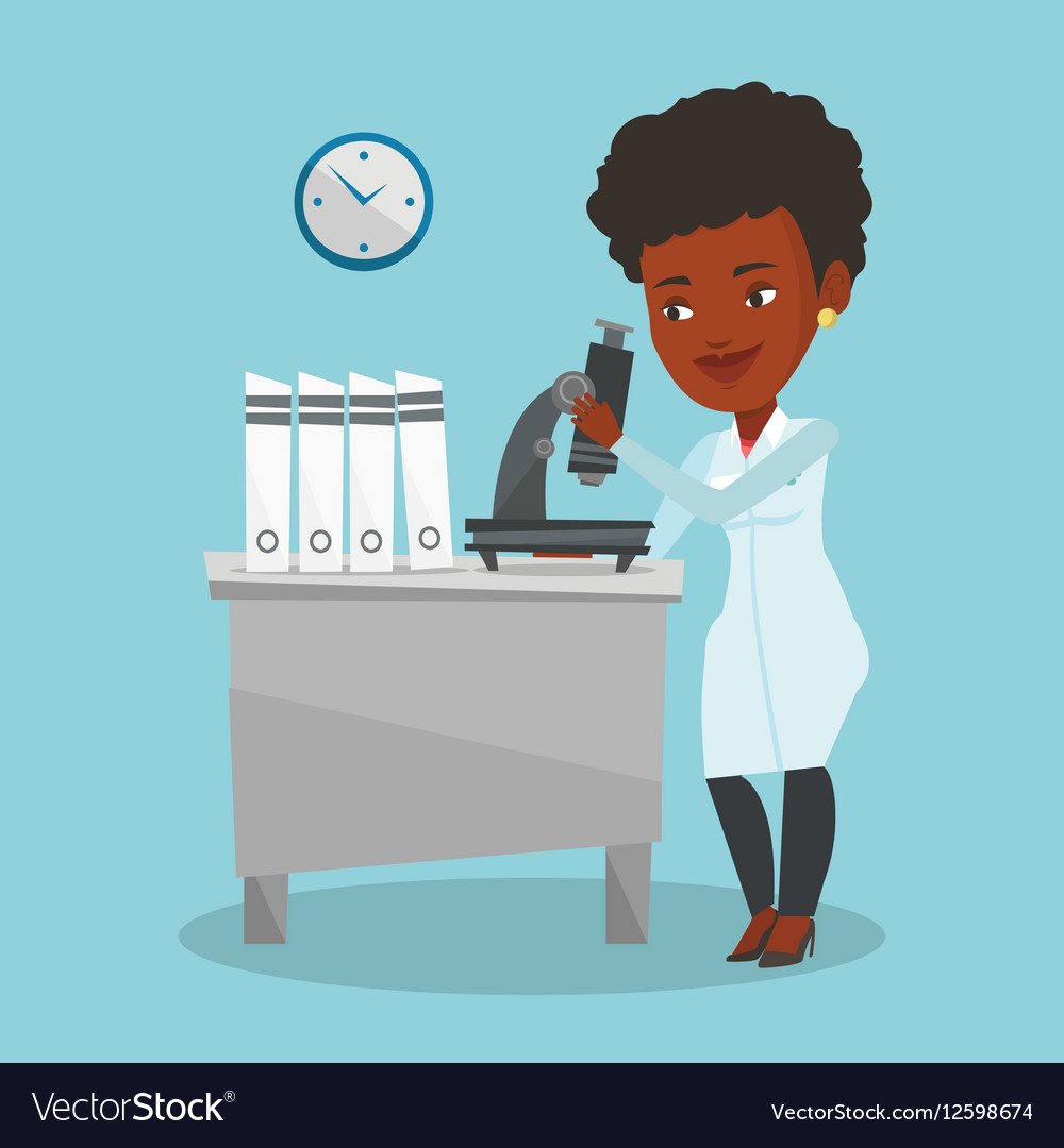 Врач лаборант иллюстрация