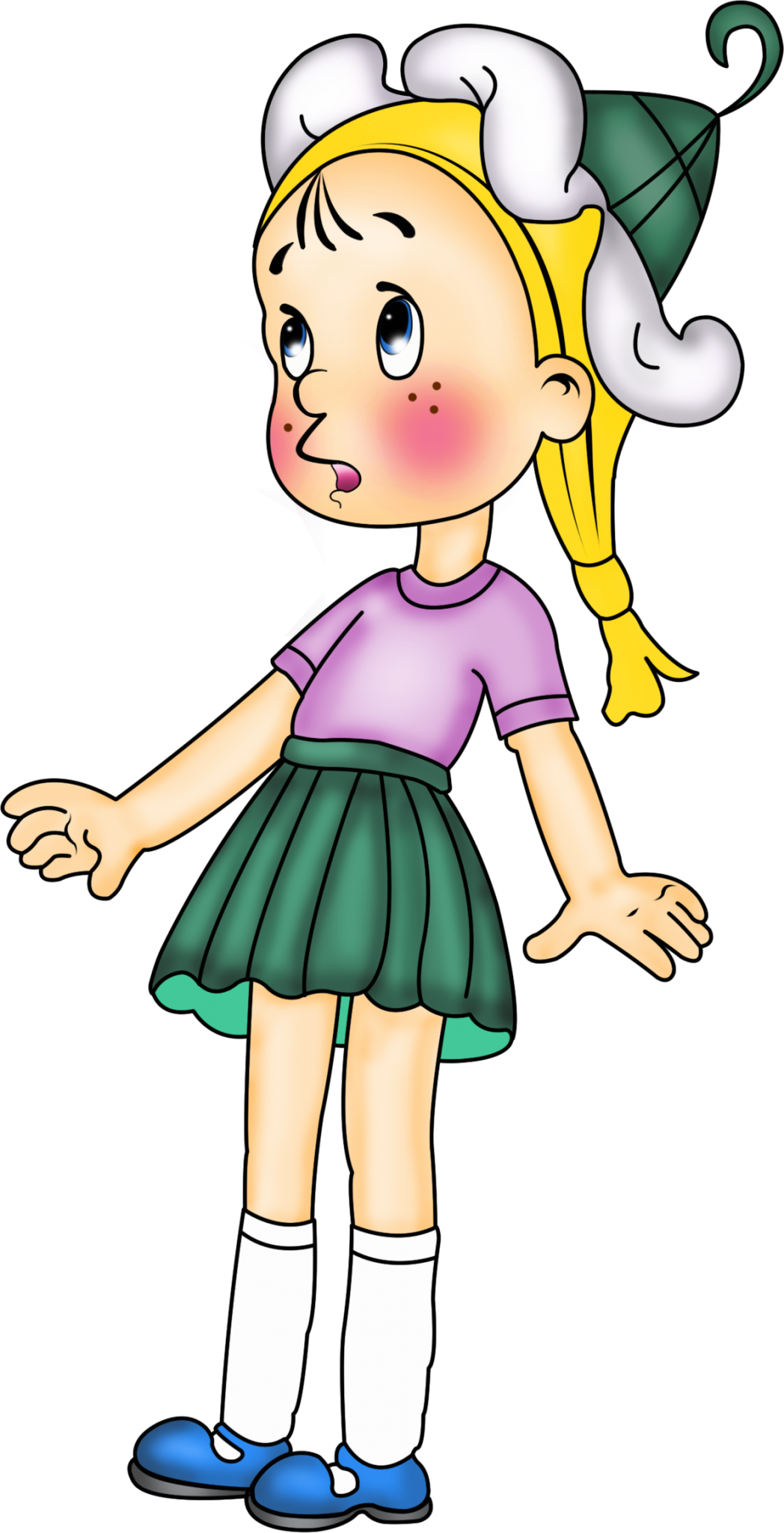 Незнайка коротышки девочки из цветочного города