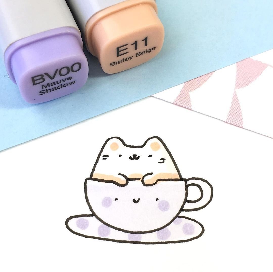 Маленькие картиночки маркерами