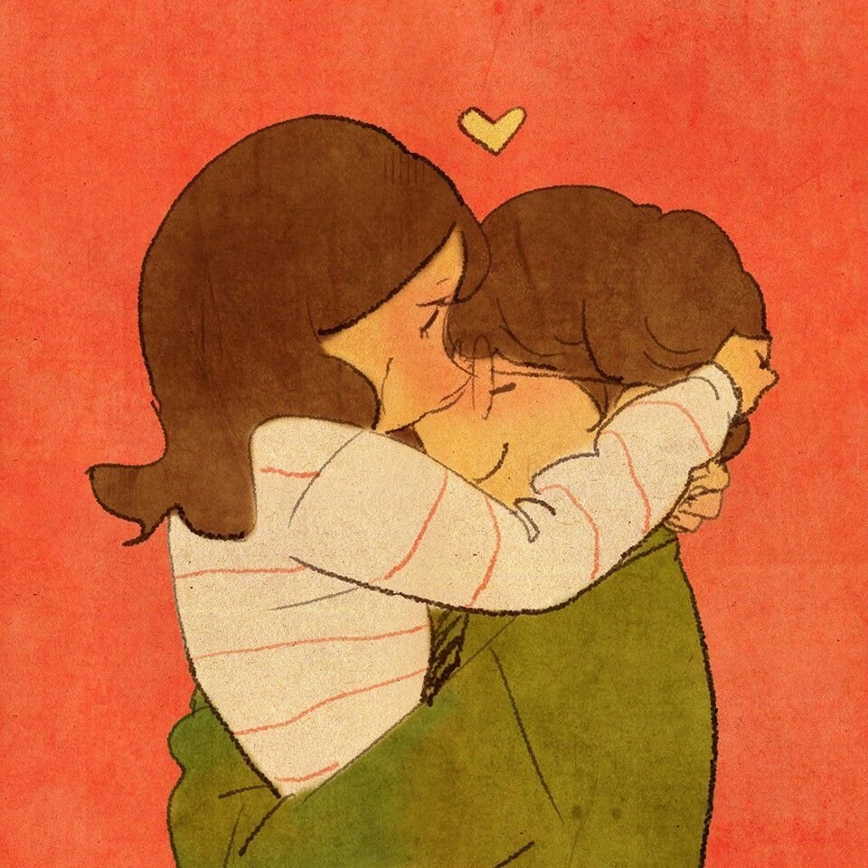 Влюбленные рисунок