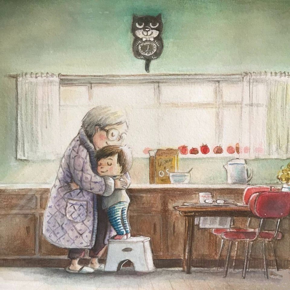 Забота дети иллюстрация