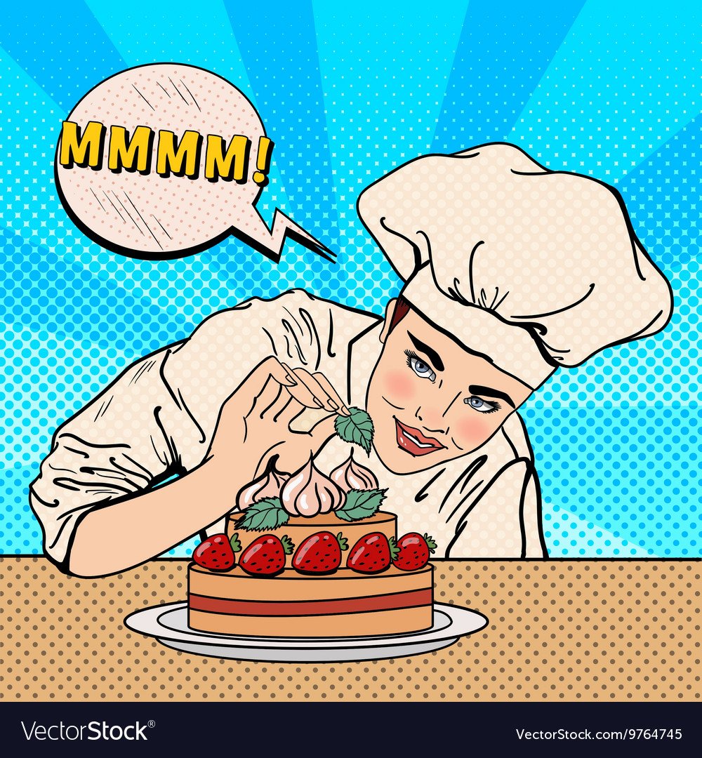 Повар поп арт