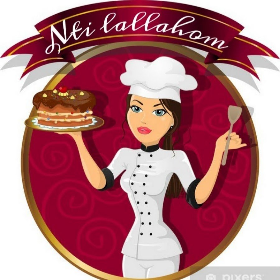 Мультяшный повар с тортом