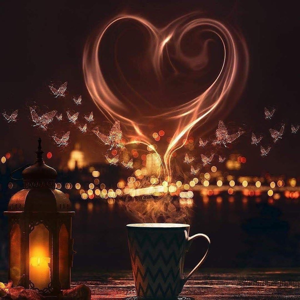 Приятного вечера с сердечком