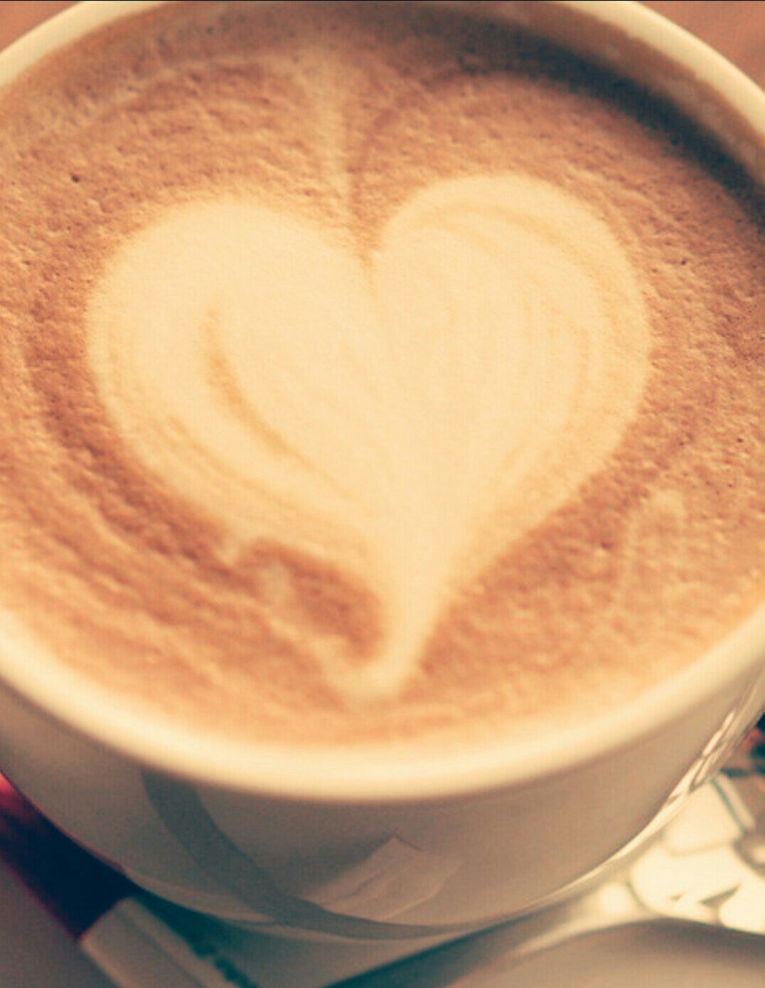 Красивая пенка на кофе