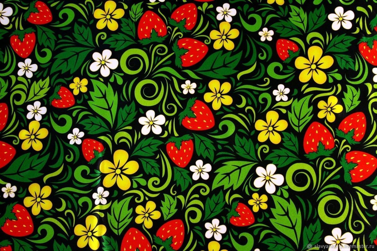 Хохломская роспись паттерн
