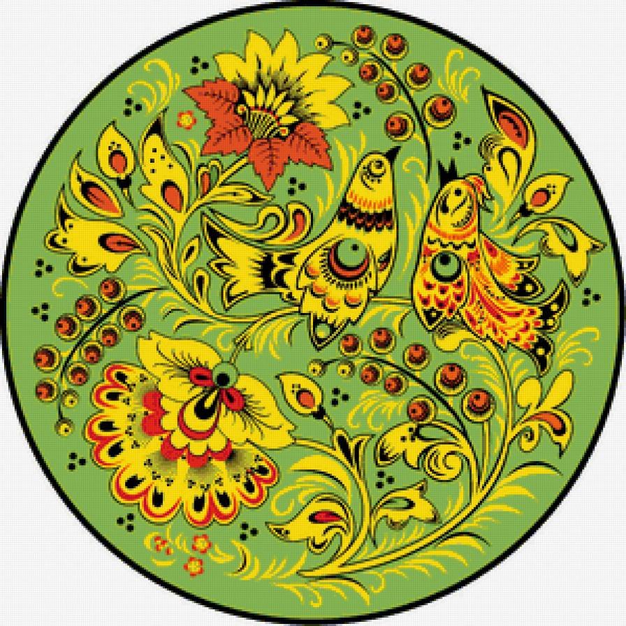 Народная Хохломская роспись