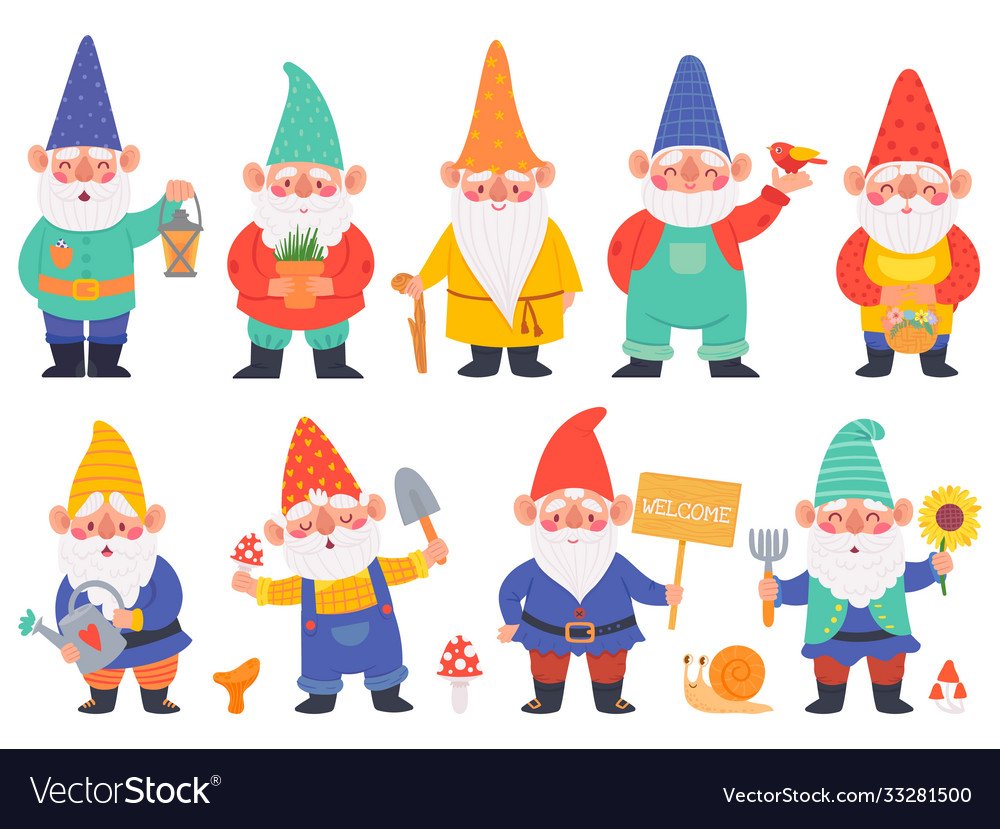 Новогодний гномик рисунок