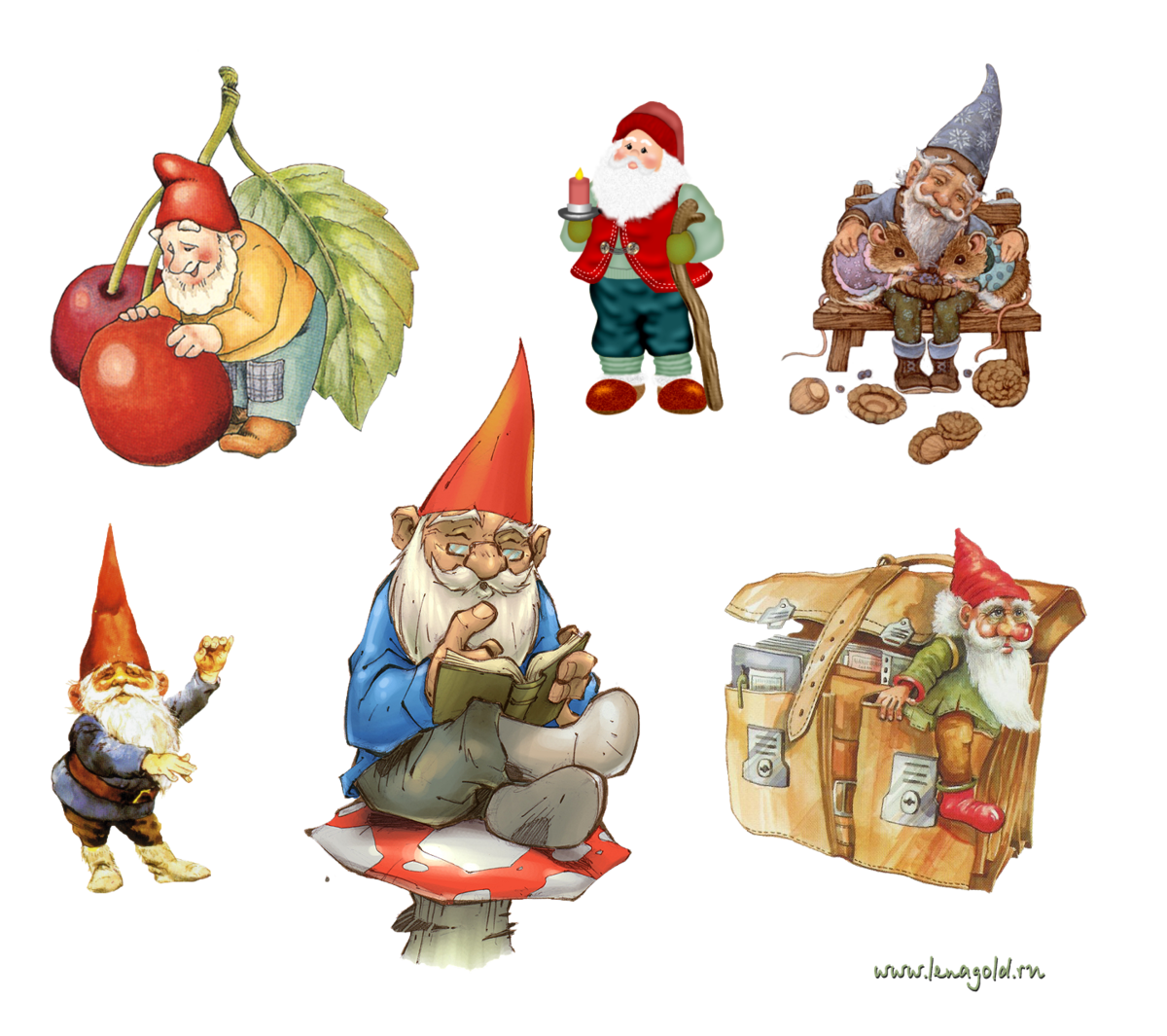 Раскраска гномик для детей 4-5 лет