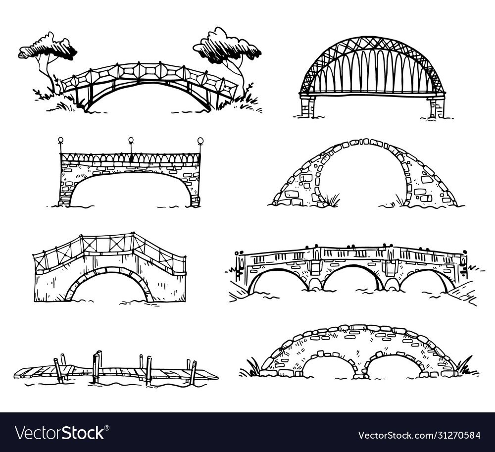 Каменный мост вектор