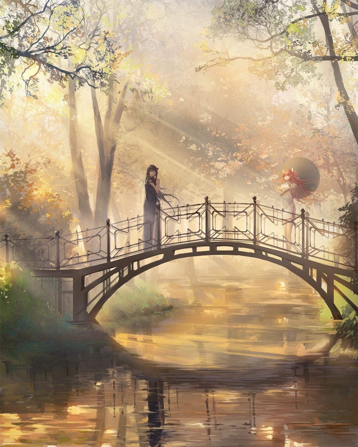 Пейзаж с мостом