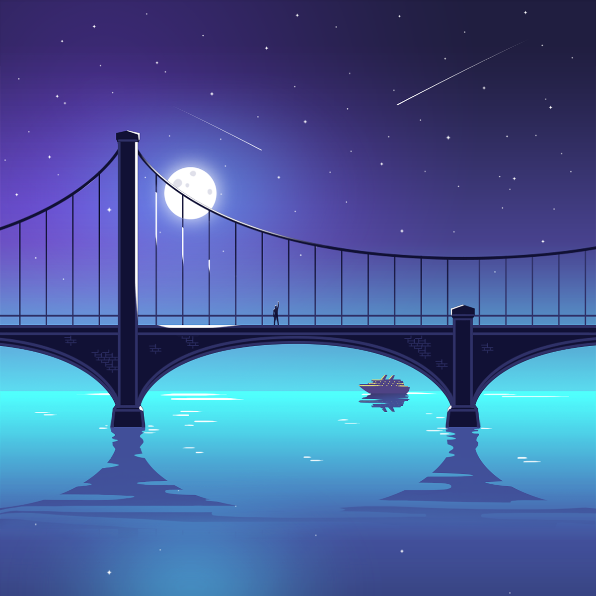 Мост мультяшный