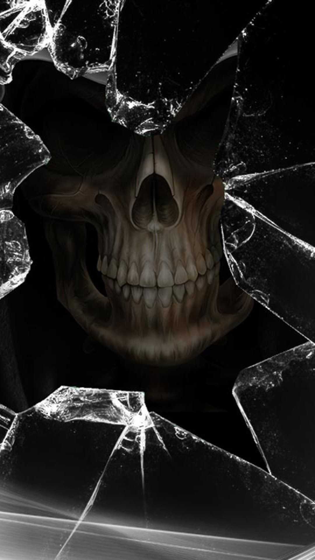 Череп на экран телефона