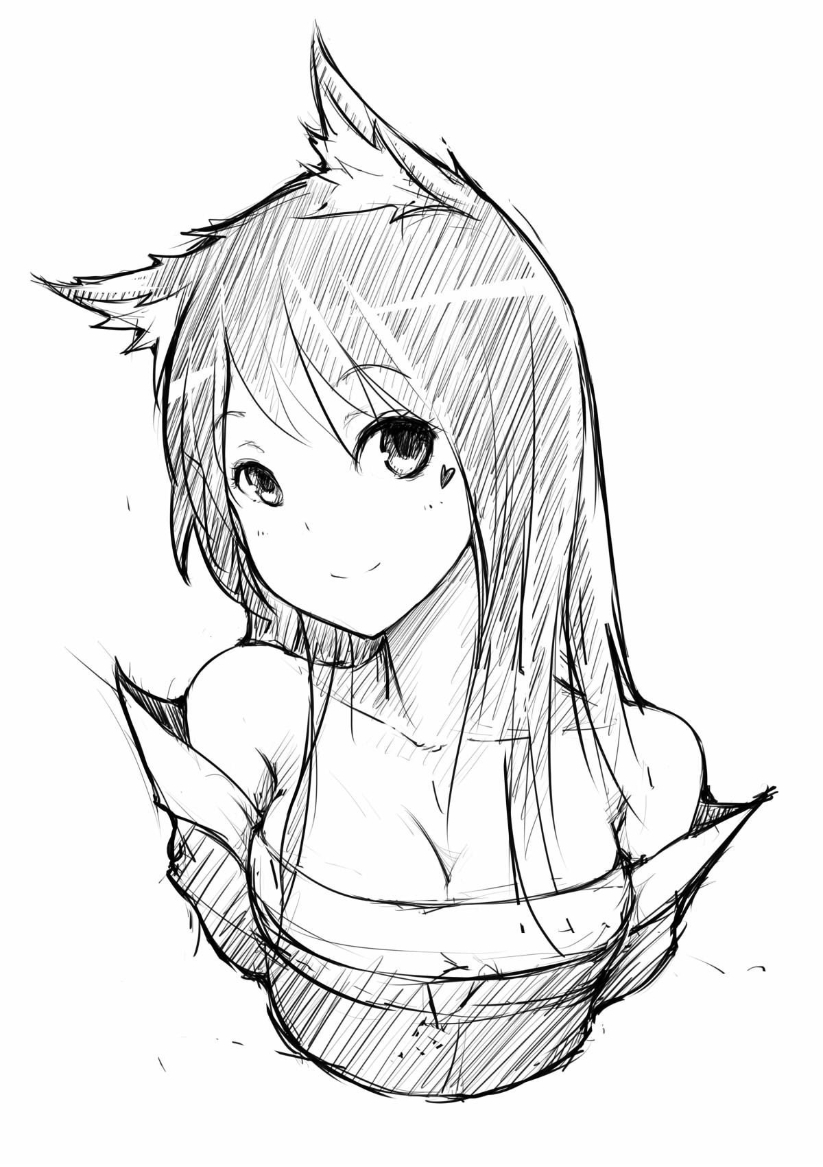 Аниме для срисовки карандашом