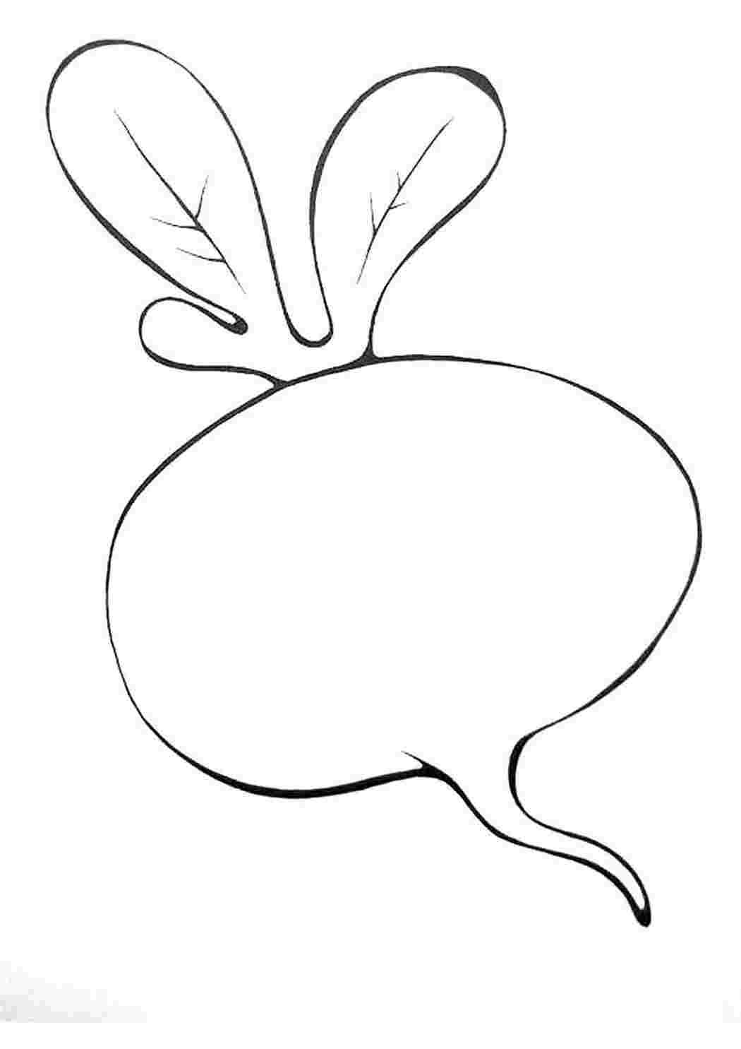 Репка раскраска для малышей