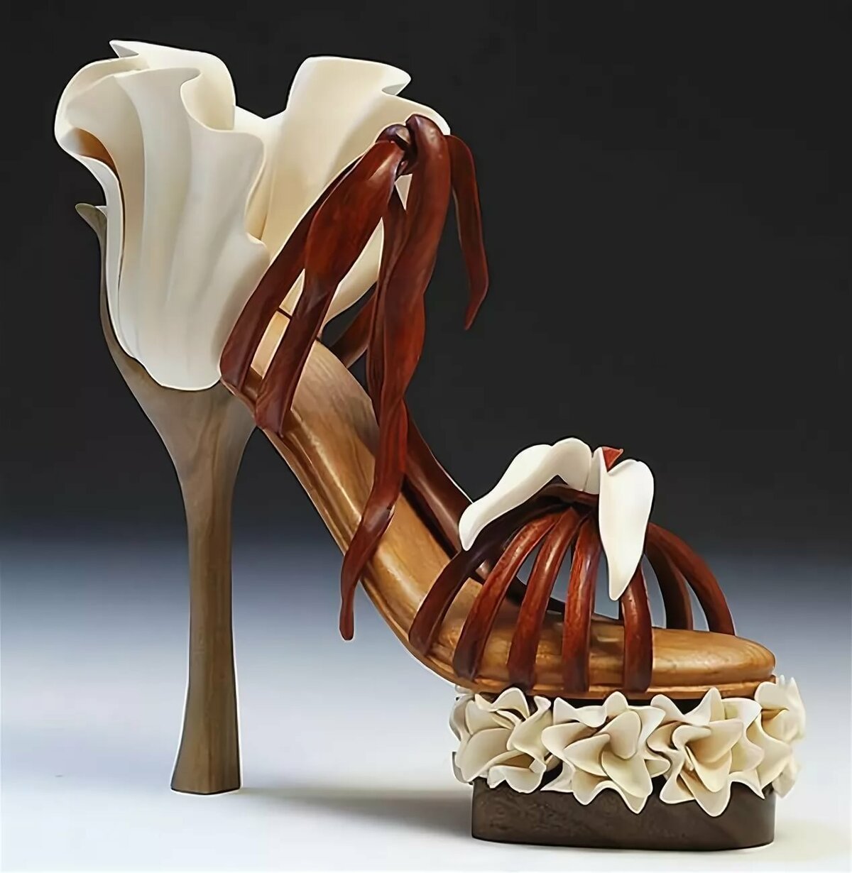 Дениз Нильсен и Джордж Уортингтон и их шедевры от Кутюр из древесины