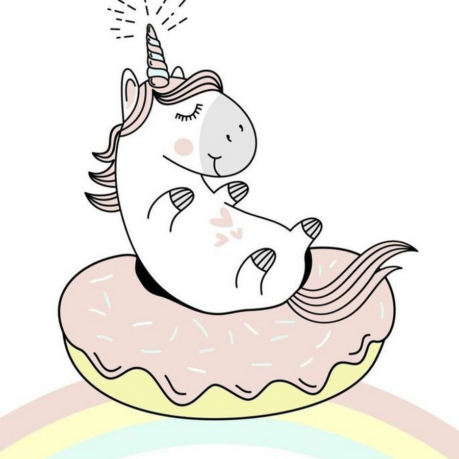 Единорог на яйце рисунок