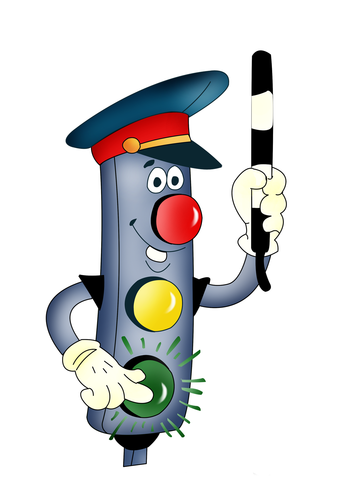 Светофор мультяшный