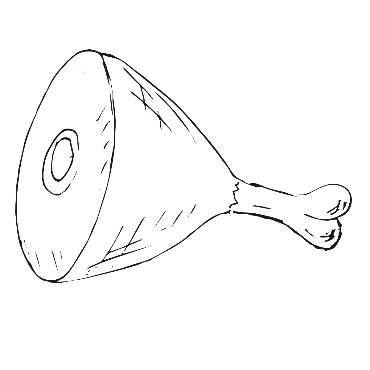 Раскраска мясная изделия