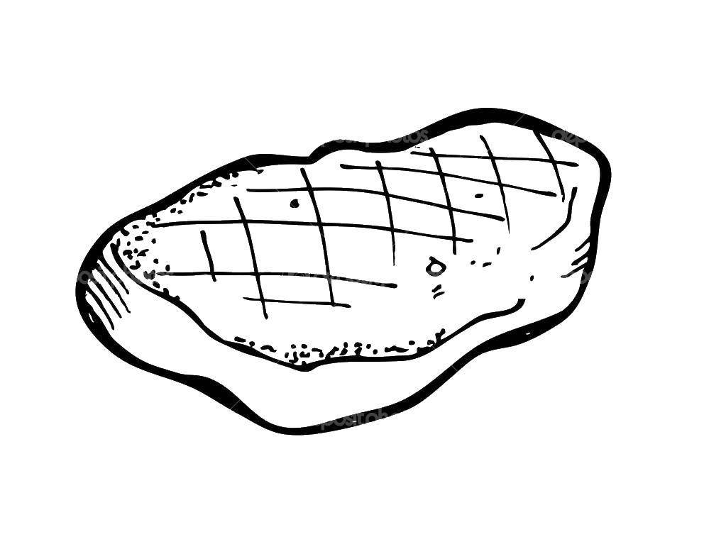 Кусок мяса контур