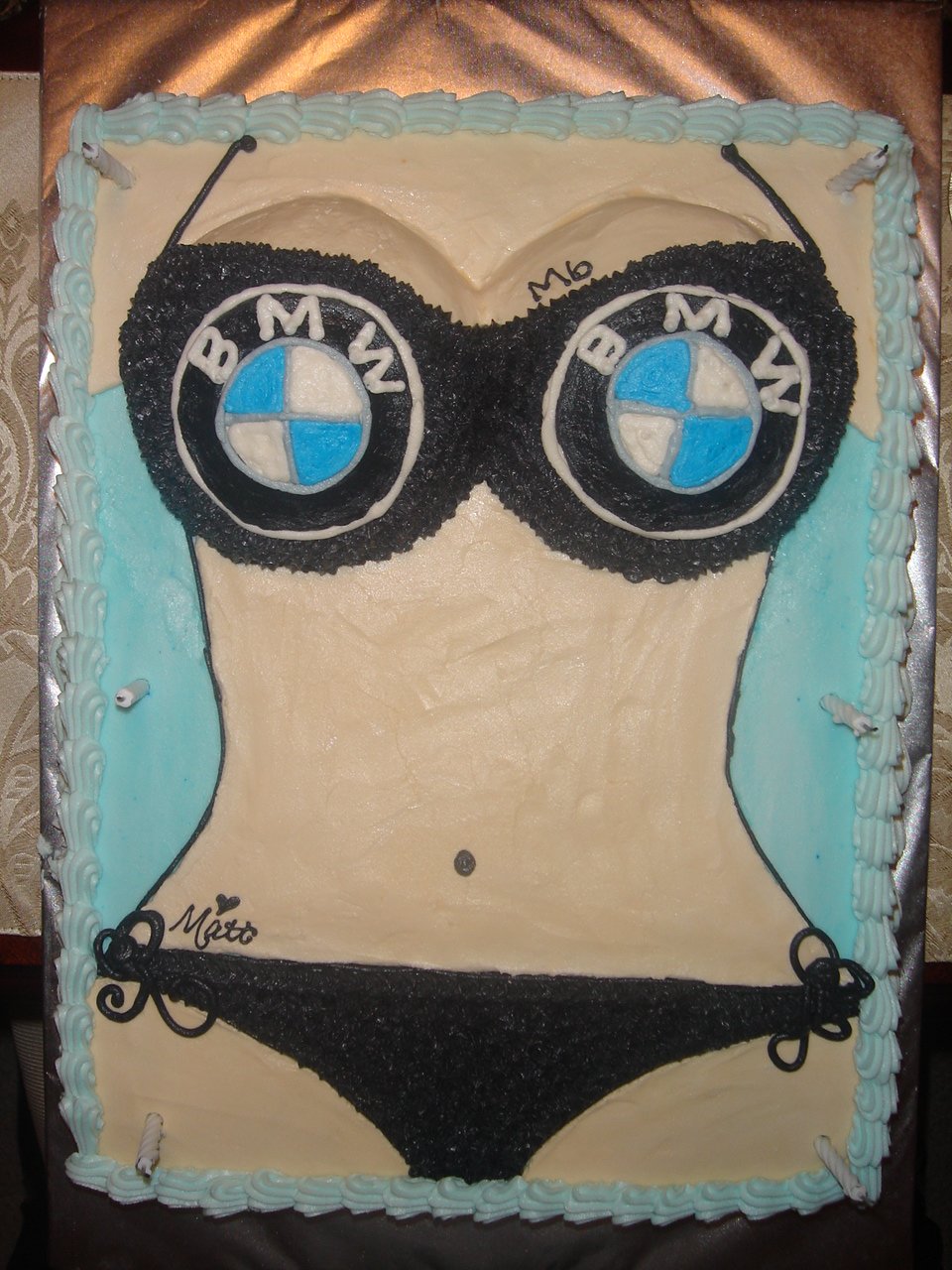 Открытка с БМВ на день рождения