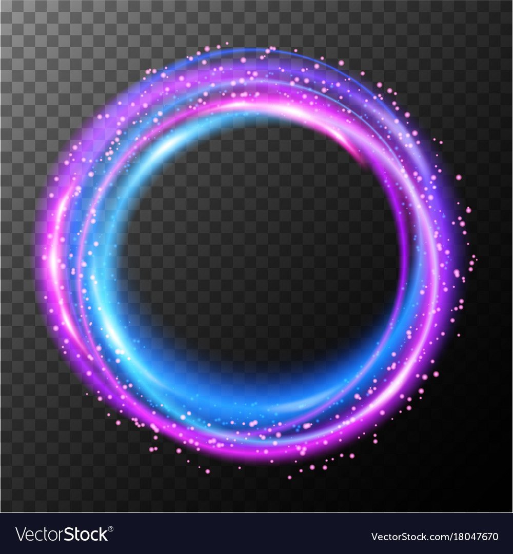 Круглая неоновая рамка для вебки