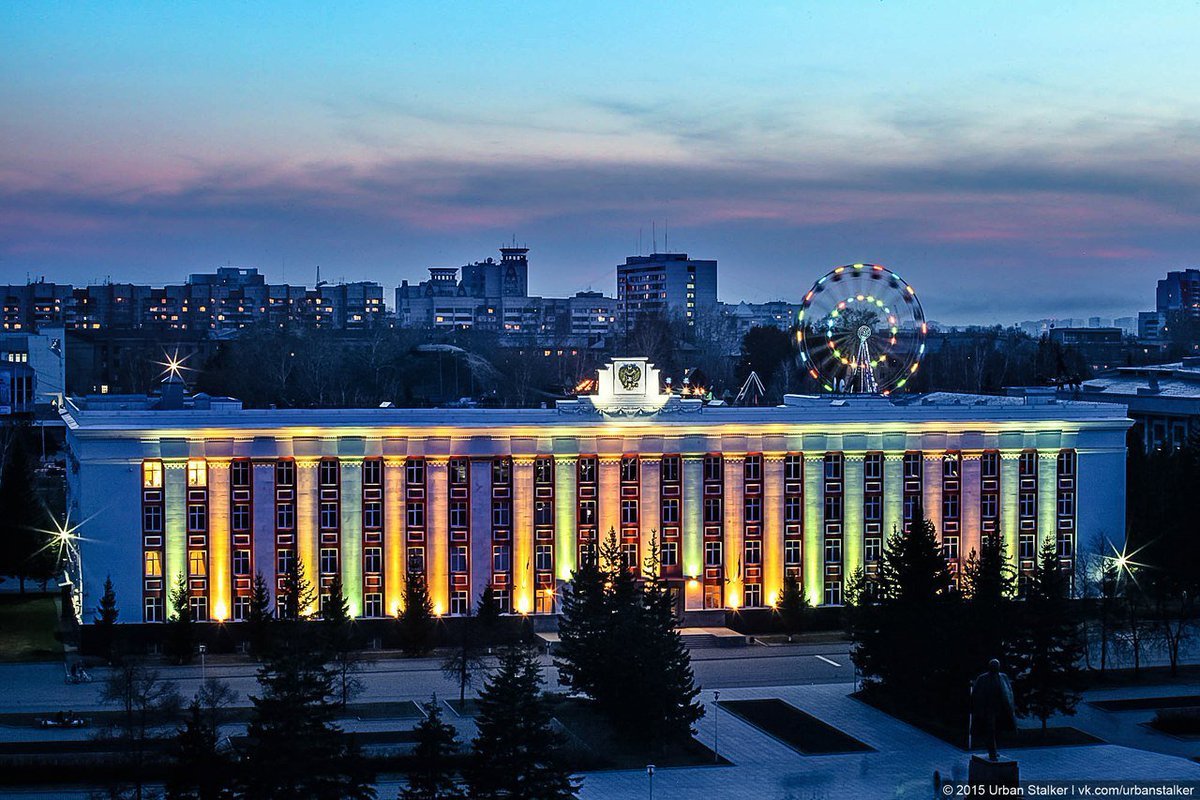 Ночной Барнаул