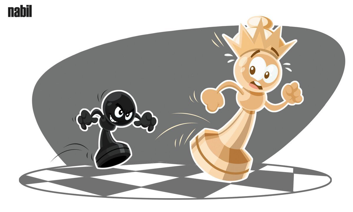 Веселые шахматные фигуры