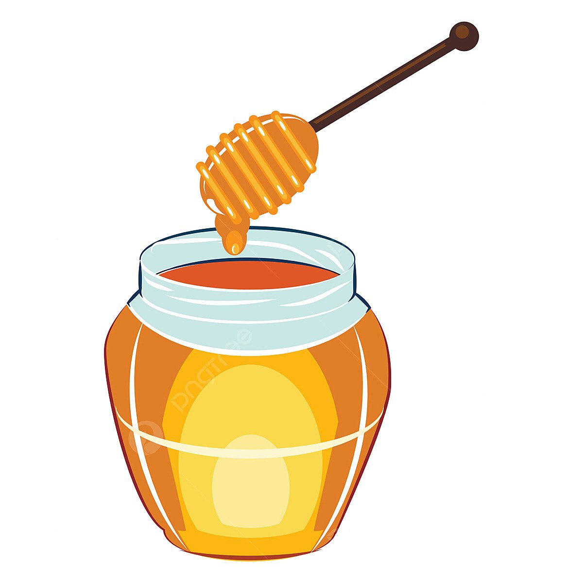 Банка меда вектор