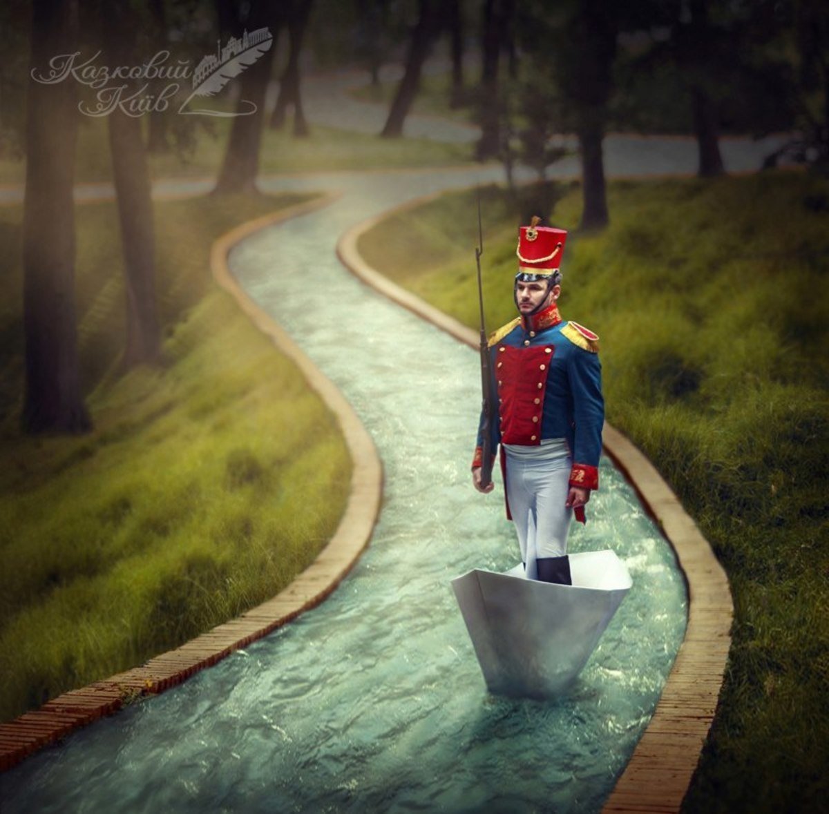 Стойкий оловянный солдатик на кораблике