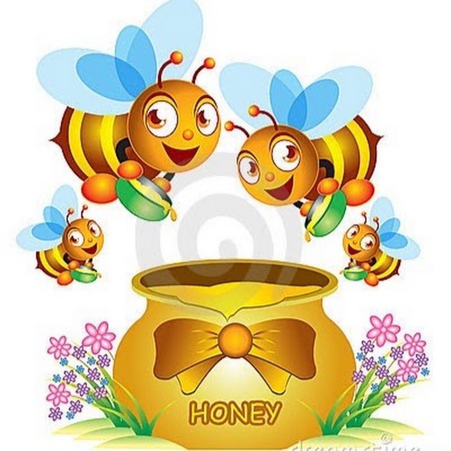 Пчела с бочонком меда детские