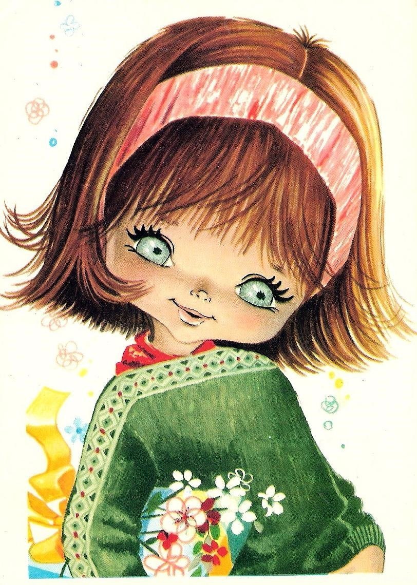 Красивые иллюстрации детей и кукол