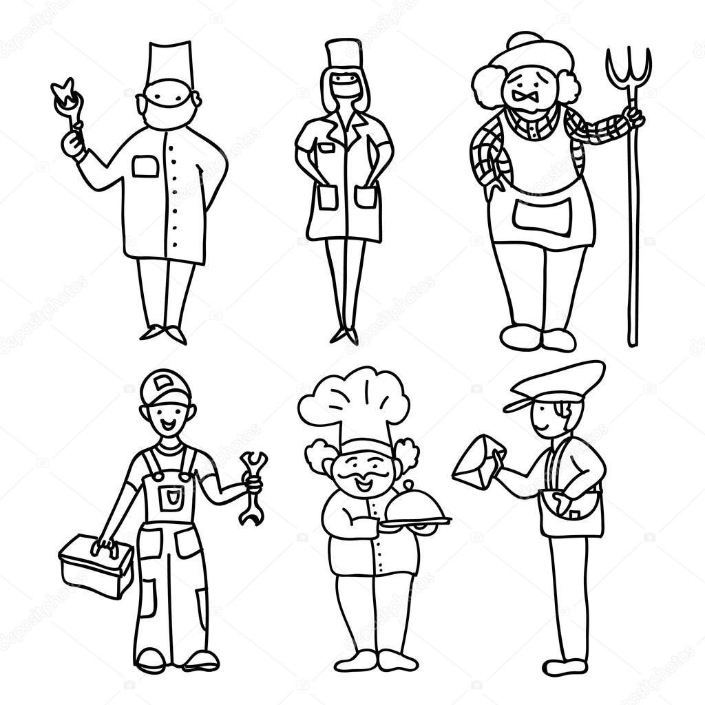 Женщина в профессии иллюстрации