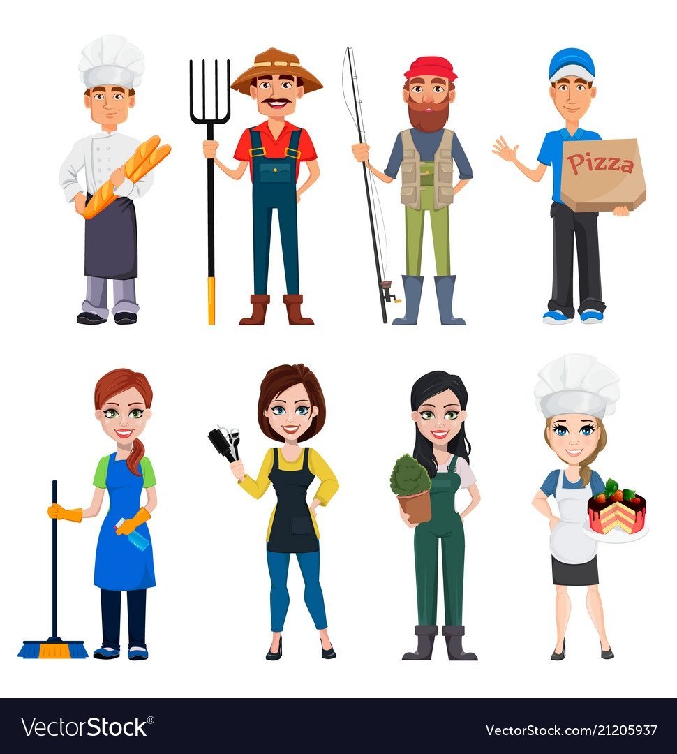 Персонажи различных профессий