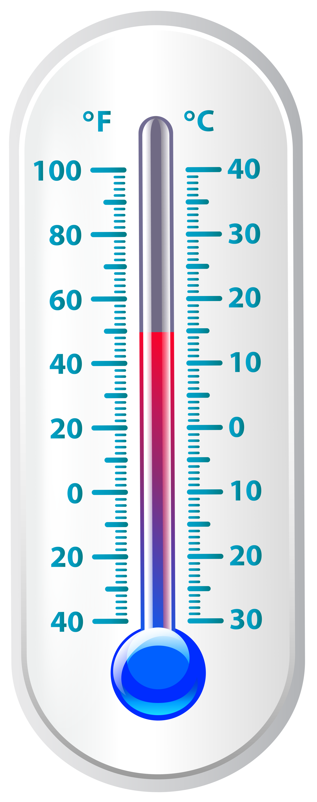 Термометр черно белый